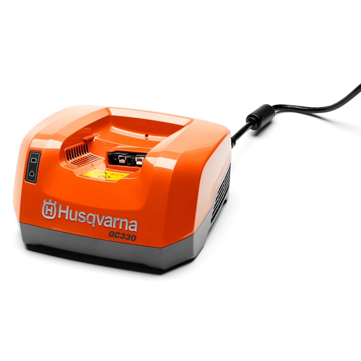 HUSQVARNA QC330 akumuliatoriaus įkroviklis 1 HUSQVARNA QC330 akumuliatoriaus įkroviklis 1